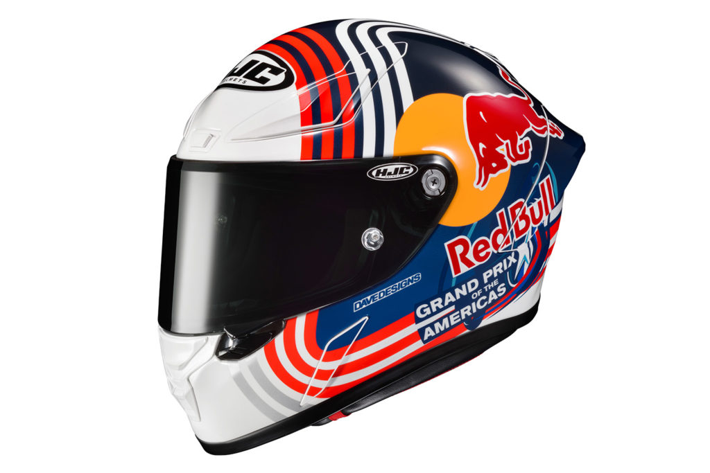 HJC RPHA 1N Red Bull Austin GP helmet